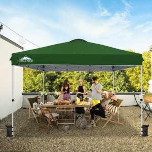 EAGLE PEAK Pop Up Canopy Tent with Wheeled Carry Bag, 12x12 ft, 144sqft of Shade - 1 of 4