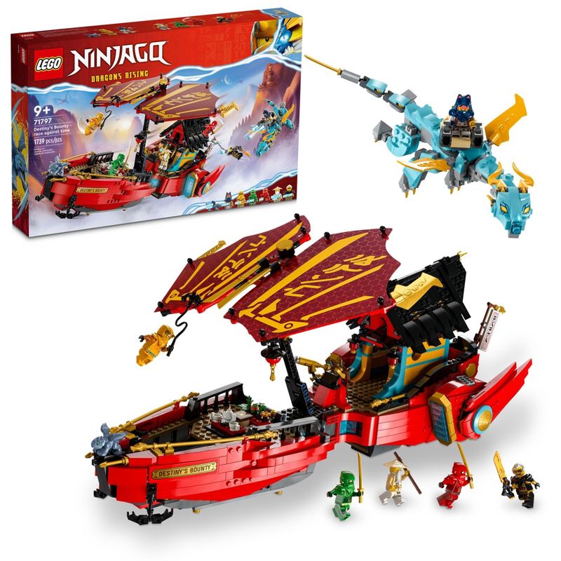 LEGO NINJAGO Destiny&#39;s Bounty &#8211; Race Against Time Dragon Building Toy 71797, 1 of 8