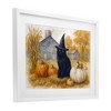 Stupell Industries Witch Cat Autumnal Farm Framed Print Under Glass Art, White, 20" x 14" - 2 of 4