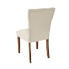 Dining Chairs Set of 2, Upholstered Kitchen & Dining Room Chairs(Cream) - 3 of 4
