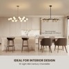 Siljoy 16 Lights Mid Century Modern Chandelier Linear Chandelier Light Fixtures Glass Globe Sputnik Pendant Light for Dining Room Kitchen Island - 4 of 4