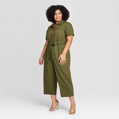 short sleeve jumpsuit plus size