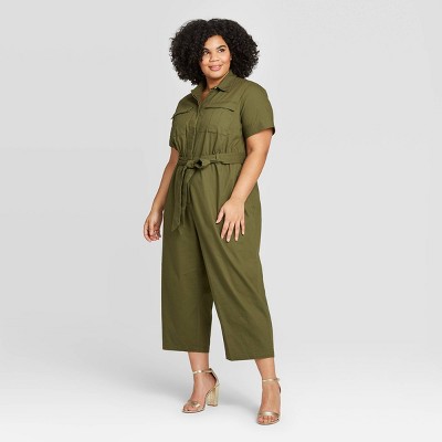 plus size utility jumpsuit