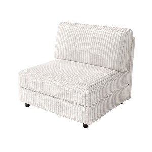 Vipbear Beige Extra Large Modular Sectional Sofa,Comfy Corduroy Modern Oversized 4-Seat Sectional Couch with Deep Seat,Tool-Free Assembly - 1 of 1