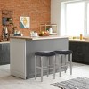 WestinTrends 29" Upholstered Saddle Seat Counter Stool (Set of 2) - 2 of 4