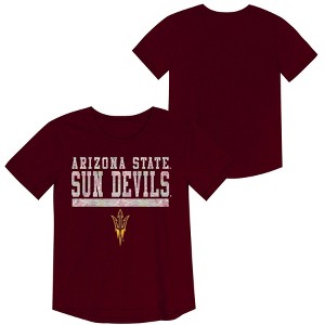 NCAA Arizona State Sun Devils Girls' Foil T-Shirt - 1 of 3