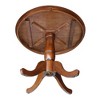 International Concepts 36" Round Top Pedestal Dining Table Brown: Mid-Century Style, Wood Frame, Seats 4 - 2 of 4
