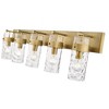 Fontaine 5-Bulb Dimmable Vanity Light - Elegant Steel Fixture for Bathroom, 44" Wide - 3 of 4