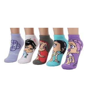 KPop Demon Hunters Hunter/X & Derpy 5-Pair Pack Casual Crew Socks - 1 of 4