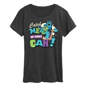 Women's - Monsters Inc - Mike Sully Catch Me If You Can Short Sleeve Graphic T-Shirt - 1 of 4