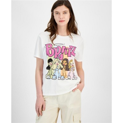 Hybrid Womens Bratz Graphic T-Shirt, White, Small