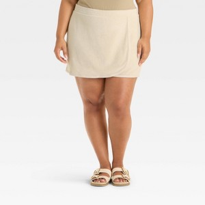 Women's Leisure Studio Loop Terry Mini Skort - Universal Thread™ - 1 of 3