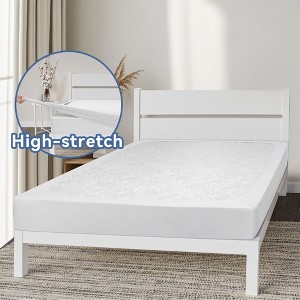 Ultra Soft Easy To Install Stretch Box Spring Cover - 1 of 4