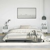vidaXL California King Bed Frame, Fabric Upholstered Platform Bed Frame, Light Gray, No Mattress - 3 of 4