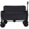 BEAFUP 3-in-1 Heavy-Duty Folding Wagon Cart with All-Terrain Wheels & 180L Storage for Beach Camping Families & Outdoor Enthusiasts - 4 of 4
