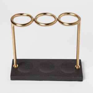 Solid Toothbrush Holder Gold Wire - Project 62 , Gold Black