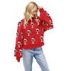 Coolmee Women's Casual Print Knitted Pullover Sweaters Long Sleeve Crew Neck Jumper Tops - 2 of 4