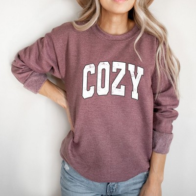 Simply Sage Market Women's Graphic Sweatshirt Cozy Worn Varsity