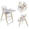 Yinvani Convertible Baby High Chair to Rocker with 5-Point Harness, Foldable Infant Feeding Chair for 6M-4Yrs - 2 of 4