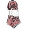 Memoi Women's 10 Pair Pack Leopard Low Cut Socks Blush 9-11 - 4 of 4