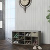 Shoe Change Stool with Cushioned Seat, Shoe Changing Bench with Organizer for Entryway, Living Room - 4 of 4