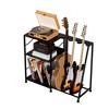 MOEPISY Record Player Stand, 3 Tier Guitar Stand for Acoustic, Electric Guitar, Bass Stand Black - 4 of 4