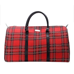Signare USA Royal Stewart Tartan Red Big Holdall/Duffel Bag - 1 of 4