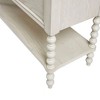 NicBex 2-Drawer Accent Chest Solid Wood with Turned Legs, Morocco Finish & Lower Shelf, Farmhouse Style for Living Space - 3 of 4