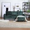NicBex 3-Seater Chenille Sofa Couch with Removable Storage Ottoman & Cup Holders,Upholstered Sleeper Sofa for Living Room,Bedroom - 3 of 4