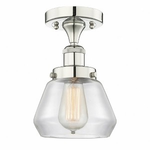 Fulton - 1 Light Semi-Flush Mount In Industrial Style-8.25 Inches Tall and 6.5 Inches Wide - 1 of 1