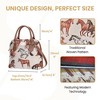 Signare USA Running Horse Brown Convertible Top Handle Handbag - 3 of 4
