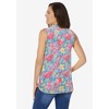 Woman Within Women's Plus Size Perfect Sleeveless Shirt - 3 of 4