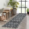 Acekool Area Rugs: Washable Non-Slip Boho Floral Carpet, Soft Low Pile Foldable Stain Resistant Rugs for Living Room, Bedroom, Home, Dining Room - 4 of 4