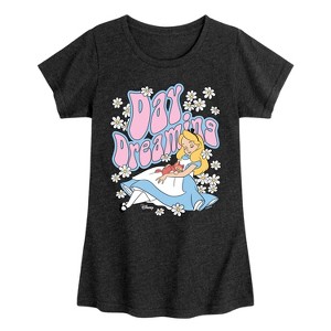 Girls' - Disney - Alice In Wonderland Fitted Short Sleeve Graphic T-Shirt - 1 of 4