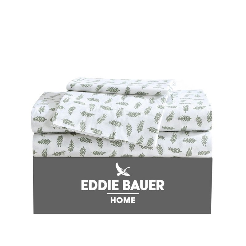 Eddie Bauer Laurel Leaves Green Queen Sheet Set, 1 of 9