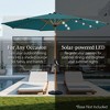 Best Choice Products 10ft Solar LED Lighted Outdoor Woodgrain Pattern Steel Market Patio Umbrella - 4 of 4