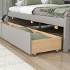 Streamdale Full Bed with Side Bookcase, Drawers,Grey - 4 of 4