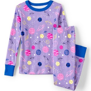 Lands' End Kids Pattern Snug Fit Pajama Set - 1 of 3