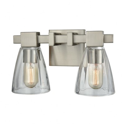 Elk Home Crispin Bottom 2 - Light Vanity in  Satin Nickel