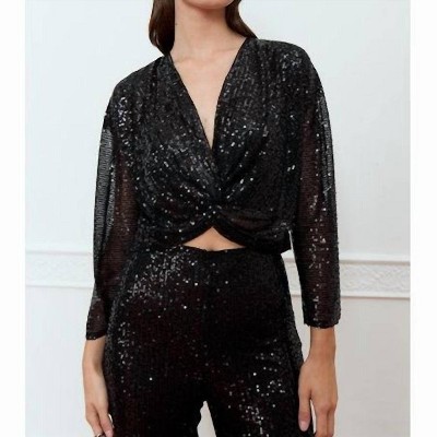 Women's Amapola Sequin Top - DELUC