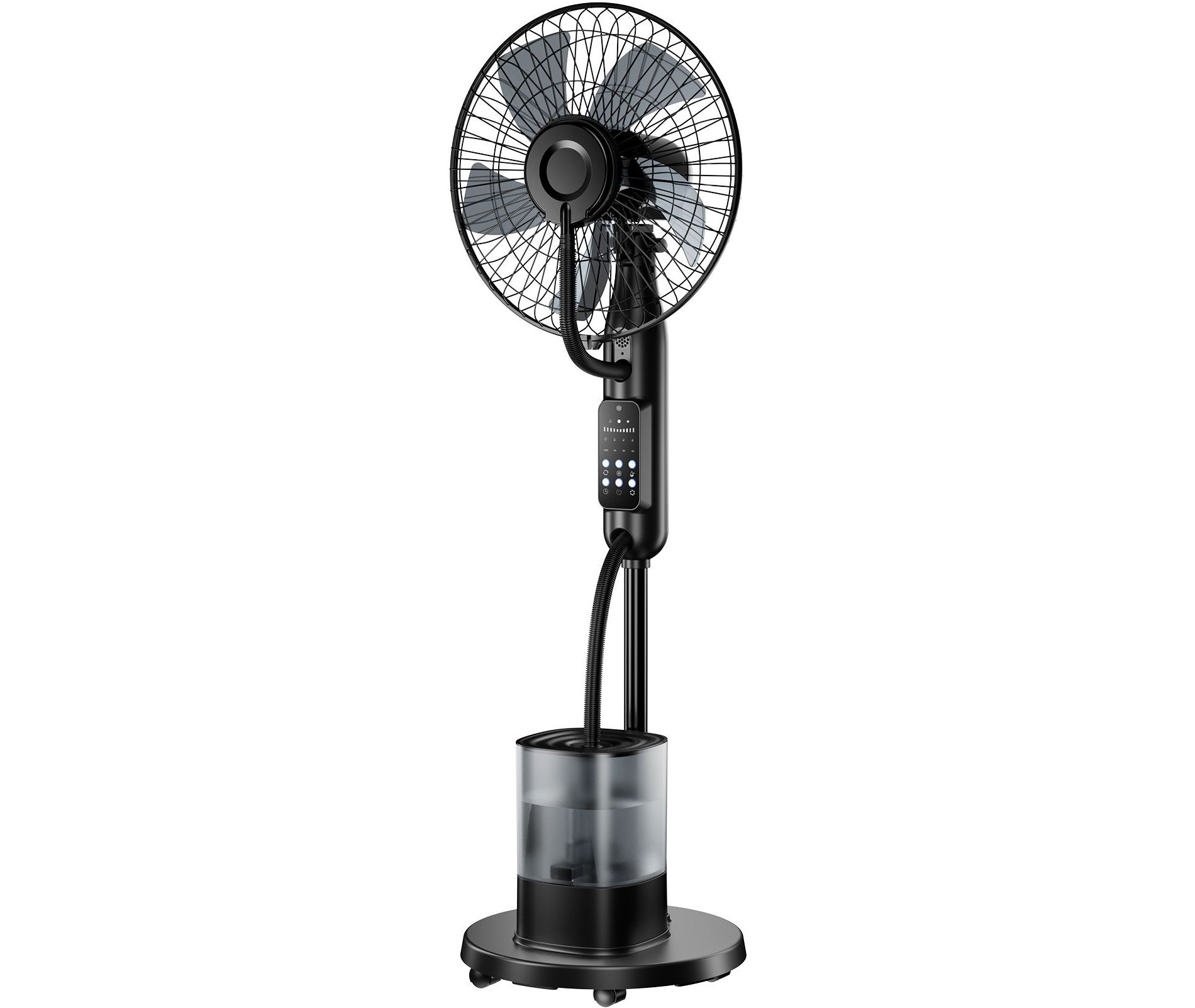 Swtroom16''Oscillating Misting Fan,Misting Pedestal Wheel Fan with 5 Speeds,3 Modes,0.5-7H Timer,4L Humidifier,Quiet Stand Fan for Home,Office,Bedroom