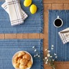 Variegated Nautical Blue Fringe Placemat (Set of 6) - 4 of 4