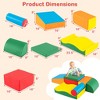Costway 7 PCS Lightweight Foam Corner Climber Toddlers Colorful Climbing Toys with EPE Foam - 3 of 4