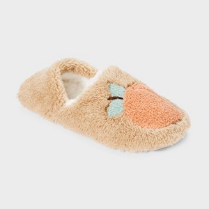 Women's Cozy Fleece High Cut Pull-On Slipper Socks with Grippers - 1 of 4