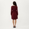 Anna-Kaci Women’s Maternity Dress with Long Sleeves Button Front Accents and Adjustable Drawstring Empire Waist Silhouette - 4 of 4