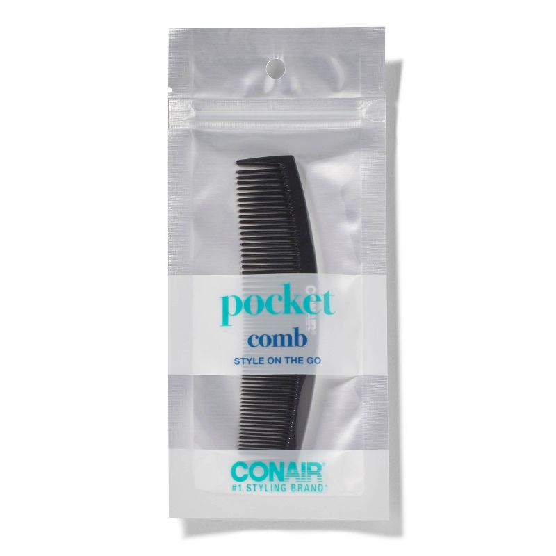 Conair Travel Sized Pocket Comb - Black, 1 of 6