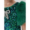 2Bunnies Girls' Christmas New Year Holiday Party Sequin Dress - 2 of 4