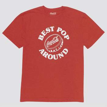 Men's Coca-Cola Best Pop Around Short Sleeve Graphic T-Shirt - Heathered Red