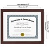 Americanflat Diploma Frame - 11x14 with 8.5x11 Mat for Diploma - Wood + Glass - 2 of 4