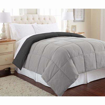 Twin Carbon and Steel Reversible Microfiber Comforter